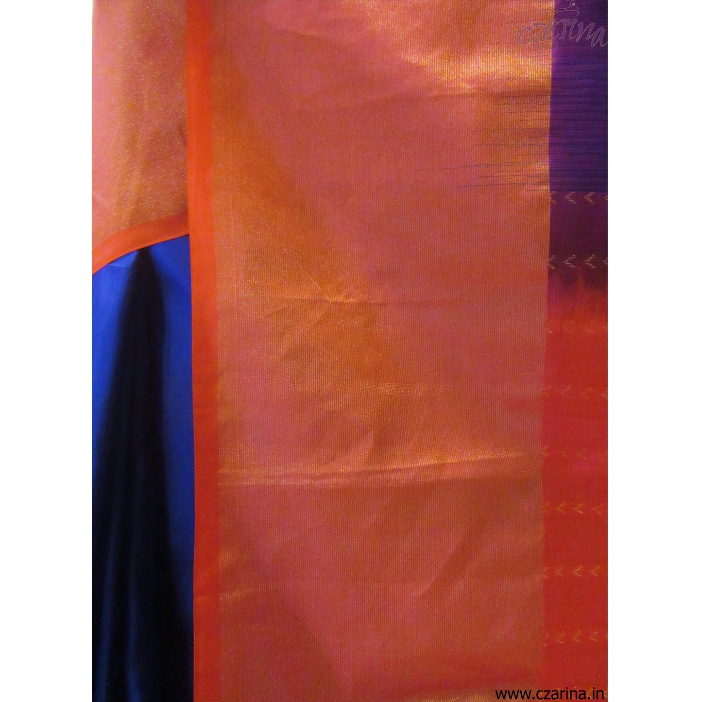 NAVY BLUE PINK GOLDEN SOFT SILK SAREE