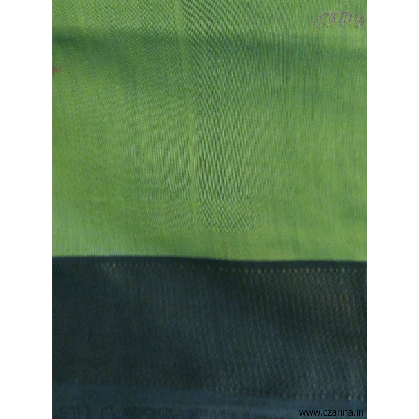 GREEN BLACK MAHESHWARI SILK SAREE