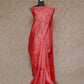 RUST SHADED WITH ZARI WOVEN GEOMETRIC PATTERNS TUSSAR SILK SAREE