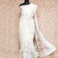 OFF-WHITE WITH HAND PAINTING AND SELF-THREAD EMBROIDERY SILK KOTA SAREE