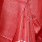 RUST SHADED WITH ZARI WOVEN GEOMETRIC PATTERNS TUSSAR SILK SAREE