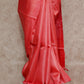 RUST SHADED WITH ZARI WOVEN GEOMETRIC PATTERNS TUSSAR SILK SAREE