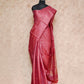 RED WITH GOLD AND SILVER BUTTIS WITH RICH PALLU IN GOLDEN ZARI TUSSAR SILK SAREE