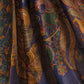 GRAY KALAMKARI PRINT WITH GOLDEN BORDER TUSSAR SILK SAREE