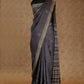 RICH GREY WITH BEAUTIFUL LONG PALLU TUSSAR SILK SAREE