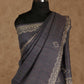 RICH GREY WITH BEAUTIFUL LONG PALLU TUSSAR SILK SAREE