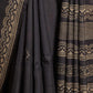 RICH GREY WITH BEAUTIFUL LONG PALLU TUSSAR SILK SAREE