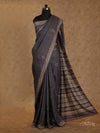 RICH GREY WITH BEAUTIFUL LONG PALLU TUSSAR SILK SAREE