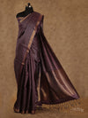 PURPLE WITH WOVEN BOUTIQUES IN ZARI TUSSAR SILK SAREE