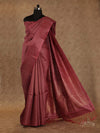 LIGHT MAROON WITH WOVEN BUTTIS IN GOLDEN ZARI TUSSAR SILK SAREE