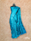 TEAL GREEN PLANE PURE KANCHIPURAM SAREE