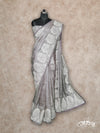 LIGHT LAVENDER WITH THREAD-EMBROIDERED MANGO MOTIFS SILK KOTA SAREE