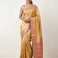 Pink And Beige Lightweight With Pink And Gold Threadwork Kanchipuram Saree – Czarina Designer Wear Boutique, Trivandrum