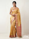 Pink And Beige Lightweight With Pink And Gold Threadwork Kanchipuram Saree – Czarina Designer Wear Boutique, Trivandrum