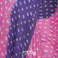 PINK AND DARK BLUE WITH BANDHINI DESIGNS GAJJI SILK SAREE