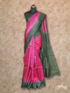MAGENTA AND GREEN WITH TINY GOLD ZARI BUTTIES TUSSAR SILK SAREE