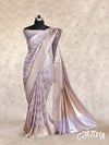 MAUVE WITH LIGHT GOLDEN WEAVE BANARASI SILK SAREE