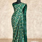 GREEN WITH GHARCHOLA, BANDHINI DESIGN GAJJI SILK SAREE