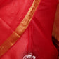 RED WITH GOLD ZARI BORDER AND PALLU TUSSAR KOTA SAREE