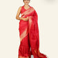 RED WITH GOLD ZARI BORDER AND PALLU RAW SILK SAREE