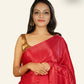 RED WITH GOLDEN ZARI PALLU MODAL SILK SAREE