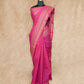 BRIGHT PINK HANDWOVEN KANCHI COTTON SAREE