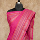 BRIGHT PINK HANDWOVEN KANCHI COTTON SAREE
