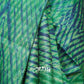 DARK GREEN AND NAVY BLUE WITH GEOMETRIC SHIBORI PATTERNS TUSSAR SILK SARI