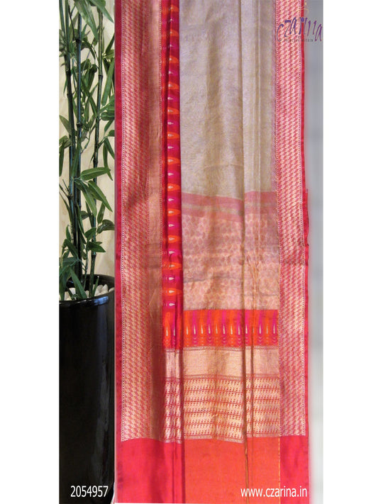 RED GOLDEN PURE BANARASI SILK SAREE